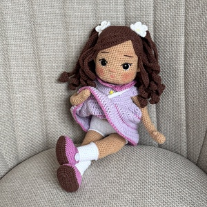 Amigurumi Helga baba - játék & sport - baba & babaház - öltöztethető baba - Meska.hu