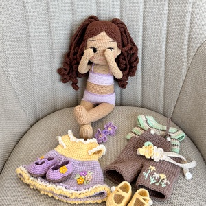 Amigurumi Kira baba - játék & sport - baba & babaház - öltöztethető baba - Meska.hu