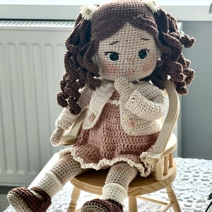 Amigurumi Karolina baba - játék & sport - baba & babaház - öltöztethető baba - Meska.hu