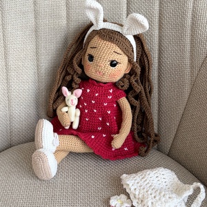 Amigurumi Leona baba - játék & sport - baba & babaház - öltöztethető baba - Meska.hu