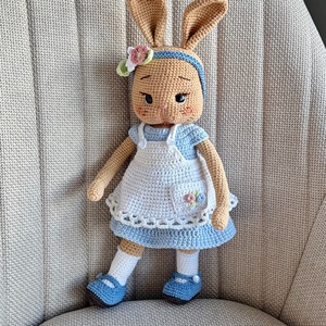 Amigurumi nyuszi - játék & sport - baba & babaház - öltöztethető baba - Meska.hu