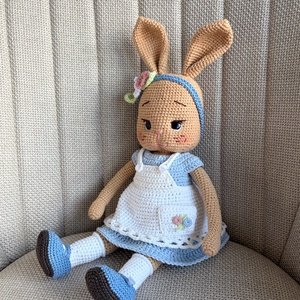 Amigurumi nyuszi - játék & sport - baba & babaház - öltöztethető baba - Meska.hu