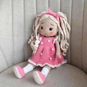 Amigurumi Amira baba - játék & sport - baba & babaház - öltöztethető baba - Meska.hu