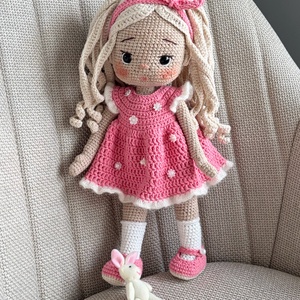 Amigurumi Amira baba - játék & sport - baba & babaház - öltöztethető baba - Meska.hu