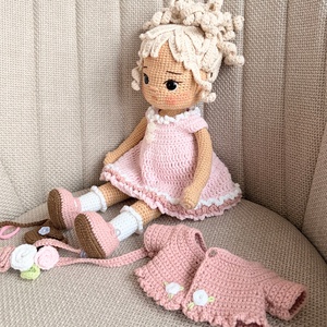 Amigurumi  Celina baba - játék & sport - baba & babaház - öltöztethető baba - Meska.hu