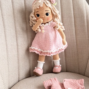 Amigurumi  Celina baba - játék & sport - baba & babaház - öltöztethető baba - Meska.hu
