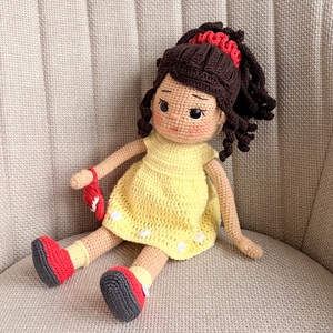 Amigurumi Annipanni baba - játék & sport - baba & babaház - öltöztethető baba - Meska.hu