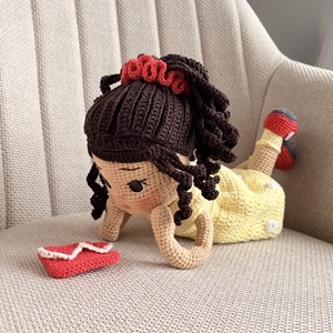 Amigurumi Annipanni baba - játék & sport - baba & babaház - öltöztethető baba - Meska.hu