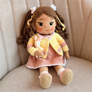 Amigurumi Ella baba - játék & sport - baba & babaház - öltöztethető baba - Meska.hu