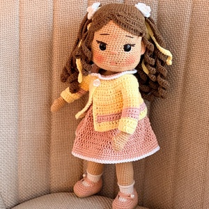 Amigurumi Ella baba - játék & sport - baba & babaház - öltöztethető baba - Meska.hu