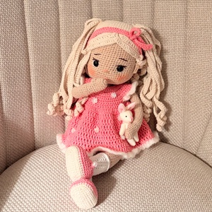 Amigurumi Amira baba, Játék & Sport, Baba & babaház, Öltöztethető baba, Horgolás, MESKA