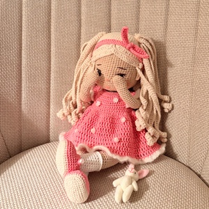 Amigurumi Amira baba - játék & sport - baba & babaház - öltöztethető baba - Meska.hu