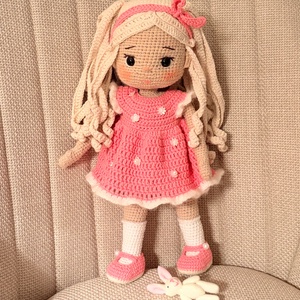 Amigurumi Amira baba - játék & sport - baba & babaház - öltöztethető baba - Meska.hu