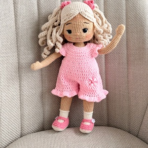 Amigurumi Joana baba - játék & sport - baba & babaház - öltöztethető baba - Meska.hu