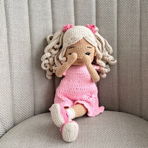 Amigurumi Joana baba - játék & sport - baba & babaház - öltöztethető baba - Meska.hu