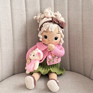 Amigurumi Sofi baba - játék & sport - baba & babaház - öltöztethető baba - Meska.hu