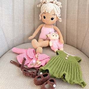 Amigurumi Sofi baba - játék & sport - baba & babaház - öltöztethető baba - Meska.hu