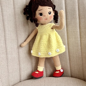 Amigurumi Annipanni baba - játék & sport - baba & babaház - öltöztethető baba - Meska.hu