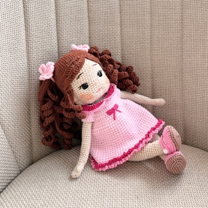 Amigurumi Ella baba - játék & sport - baba & babaház - öltöztethető baba - Meska.hu