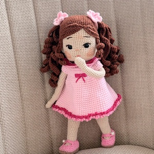 Amigurumi Ella baba - játék & sport - baba & babaház - öltöztethető baba - Meska.hu