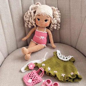 Amigurumi Kira baba - játék & sport - baba & babaház - öltöztethető baba - Meska.hu