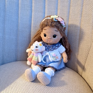 Amigurumi Helga baba, Játék & Sport, Baba & babaház, Öltöztethető baba, Horgolás, MESKA