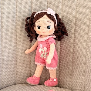 Amigurumi Lilla baba  - játék & sport - baba & babaház - öltöztethető baba - Meska.hu
