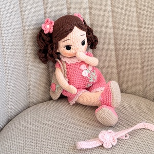 Amigurumi Lilla baba  - játék & sport - baba & babaház - öltöztethető baba - Meska.hu