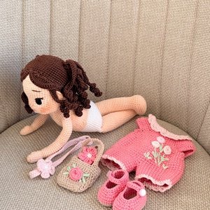 Amigurumi Lilla baba  - játék & sport - baba & babaház - öltöztethető baba - Meska.hu