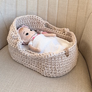 Horgolt mózeskosár - Meska.hu