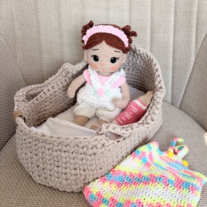 Amigurumi Sofi baba - játék & sport - baba & babaház - öltöztethető baba - Meska.hu