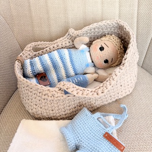 Amigurumi Stefán baba - játék & sport - baba & babaház - öltöztethető baba - Meska.hu