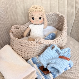 Amigurumi Stefán baba - játék & sport - baba & babaház - öltöztethető baba - Meska.hu