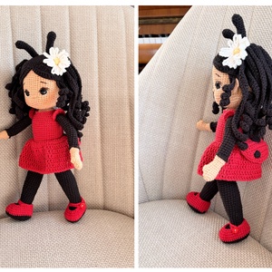 Amigurumi Katica baba - játék & sport - baba & babaház - öltöztethető baba - Meska.hu