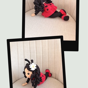 Amigurumi Katica baba - játék & sport - baba & babaház - öltöztethető baba - Meska.hu