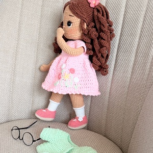 Amigurumi Hajnal baba - játék & sport - baba & babaház - öltöztethető baba - Meska.hu