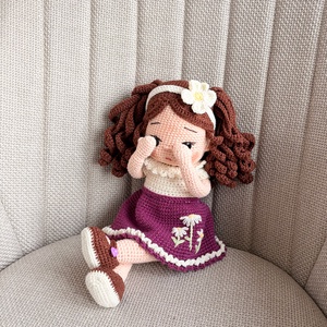 Amigurumi Lilla baba - játék & sport - baba & babaház - öltöztethető baba - Meska.hu