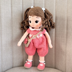 Amigurumi Anett baba - játék & sport - baba & babaház - öltöztethető baba - Meska.hu