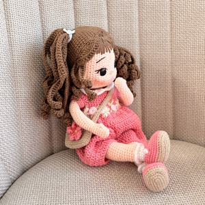 Amigurumi Anett baba - játék & sport - baba & babaház - öltöztethető baba - Meska.hu