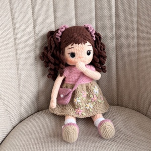 Amigurumi Linda baba, Játék & Sport, Baba & babaház, Öltöztethető baba, Horgolás, MESKA