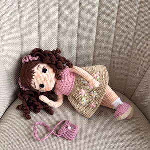 Amigurumi Linda baba - játék & sport - baba & babaház - öltöztethető baba - Meska.hu