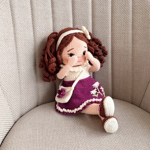 Amigurumi Lilla baba, Játék & Sport, Baba & babaház, Öltöztethető baba, Horgolás, MESKA