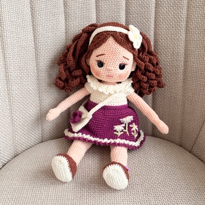 Amigurumi Lilla baba - játék & sport - baba & babaház - öltöztethető baba - Meska.hu