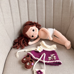 Amigurumi Lilla baba - játék & sport - baba & babaház - öltöztethető baba - Meska.hu