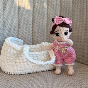 Amigurumi Mini baba - játék & sport - baba & babaház - öltöztethető baba - Meska.hu