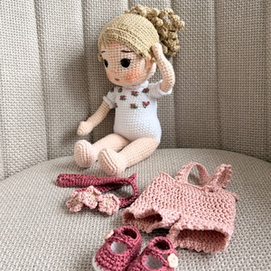 Amigurumi Zea baba  - játék & sport - baba & babaház - öltöztethető baba - Meska.hu