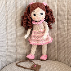 Amigurumi Kata baba - játék & sport - baba & babaház - öltöztethető baba - Meska.hu