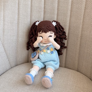 Amigurumi Hanna baba - játék & sport - baba & babaház - öltöztethető baba - Meska.hu