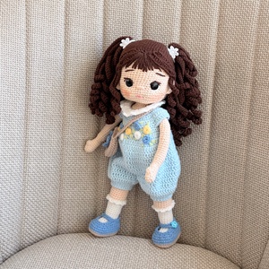 Amigurumi Hanna baba - játék & sport - baba & babaház - öltöztethető baba - Meska.hu
