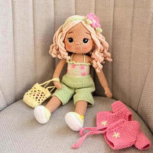 Amigurumi Amira baba - játék & sport - baba & babaház - öltöztethető baba - Meska.hu